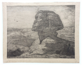 Bauer, Marius - De Sfinx van Gizeh, lithografie-72